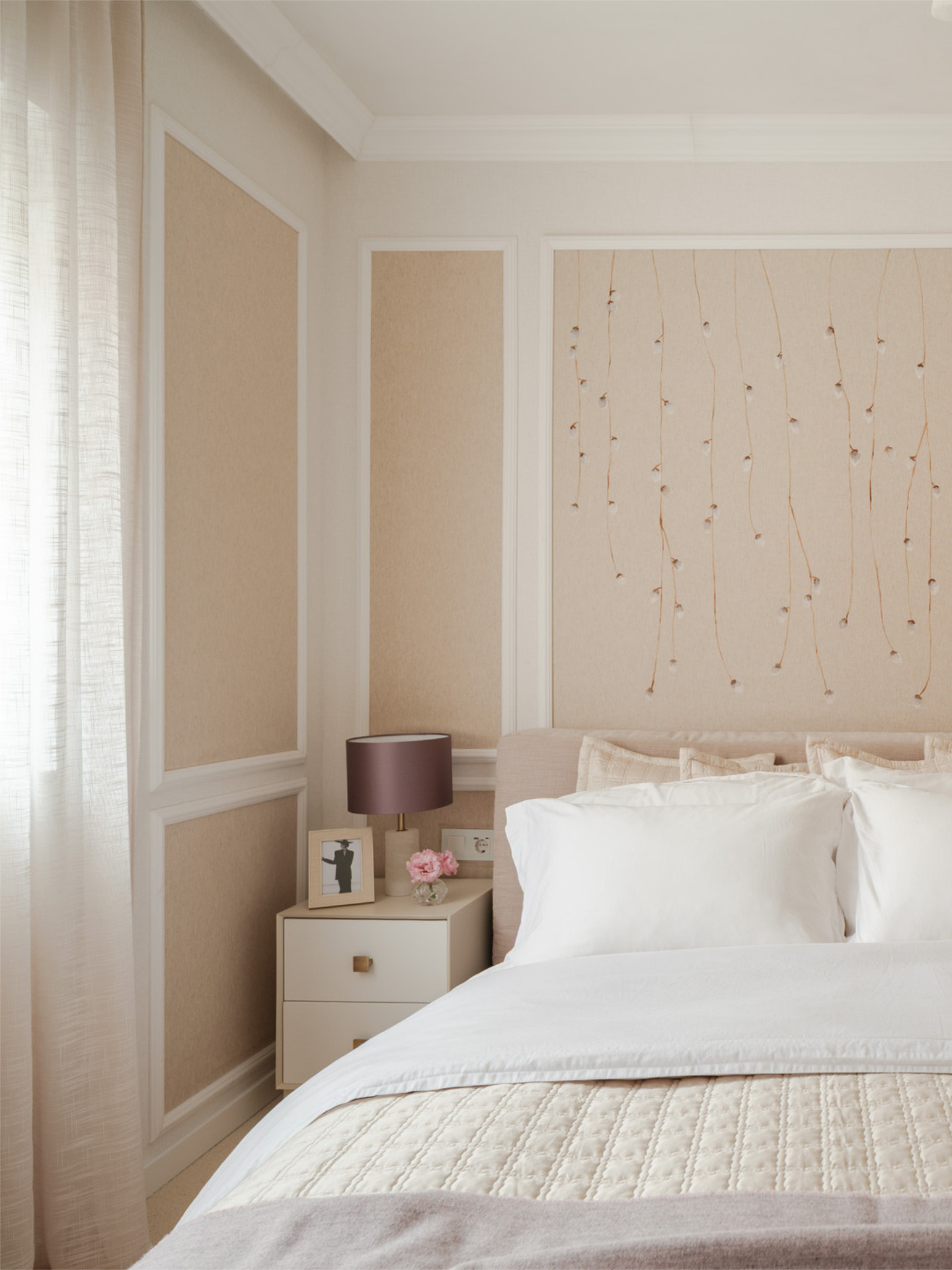 Timeless Primary Bedroom in Classic Contemporary Apartment by Dias Vasconcelos Interiors